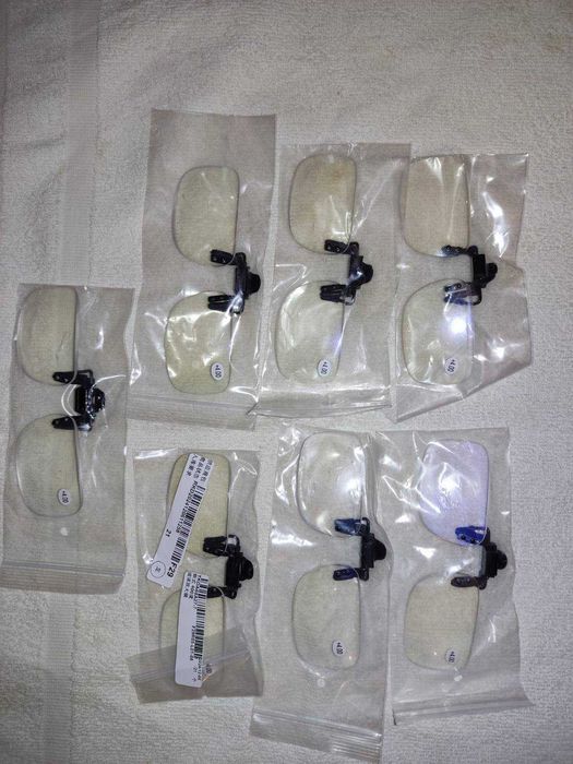 Очки лупа + 4.0 УВЕЛИЧЕНИЕ. Накладные.