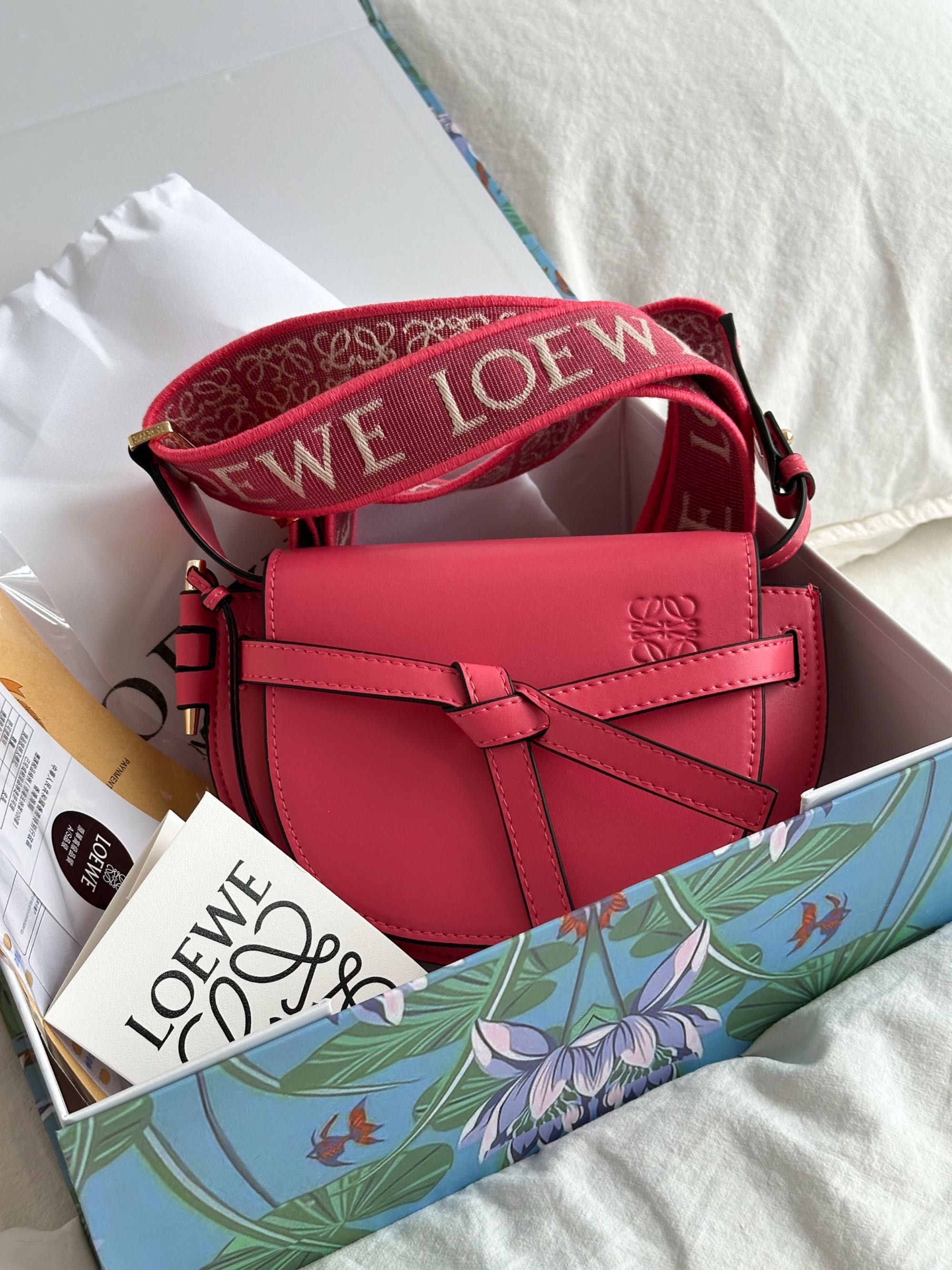 Сумка Loewe шкіра | рожева, коричнева, оливкова