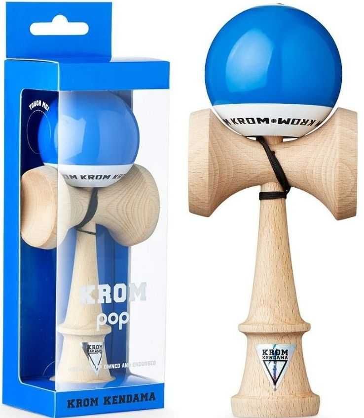 Kendama KROM POP z dodatkową powłoką LOL niebieski ciemny, wysyłka 24h