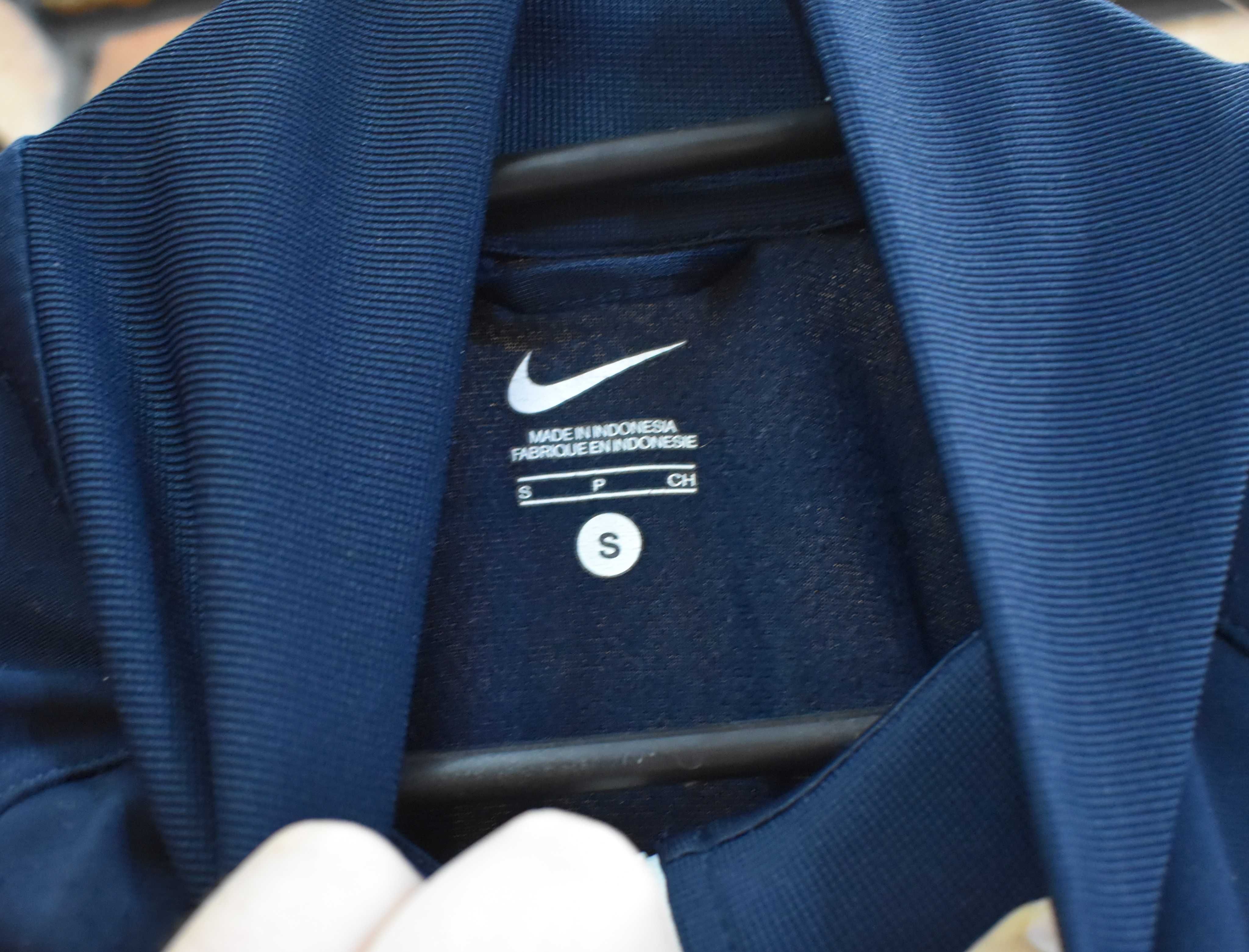 Nike granatowa bluza rozpinana śliska jak nowa oryginał S/M
