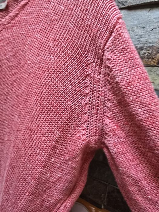 Sweter jasnoróżowy damski lniany Tatuum XL