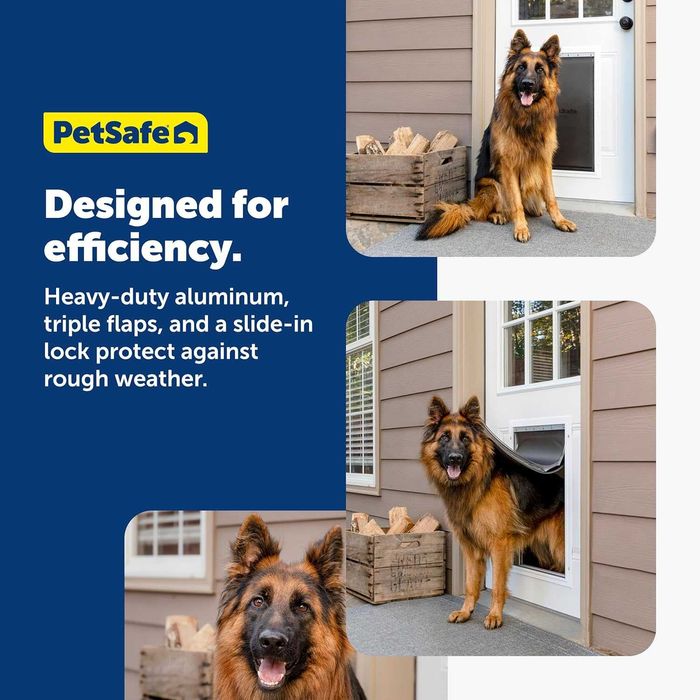 PetSafe drzwiczki aluminiowe dla kotów i psów izolacja XL