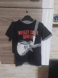 Koszulka bez rękawów bluzka T-shirt gitara 146 152