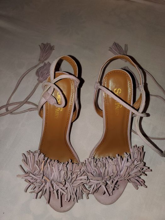 Босоніжки шкіряні в стилі Aquazzura’s