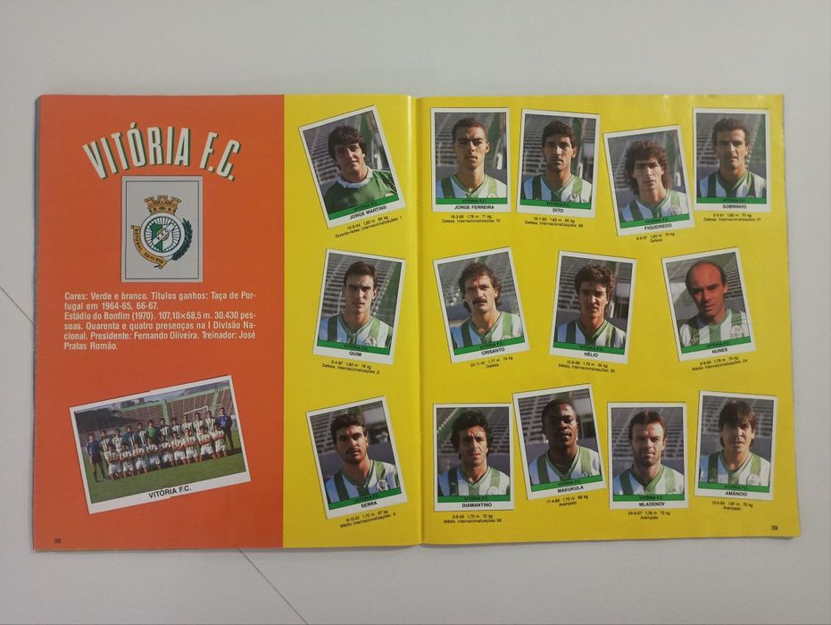 Caderneta Futebol 91