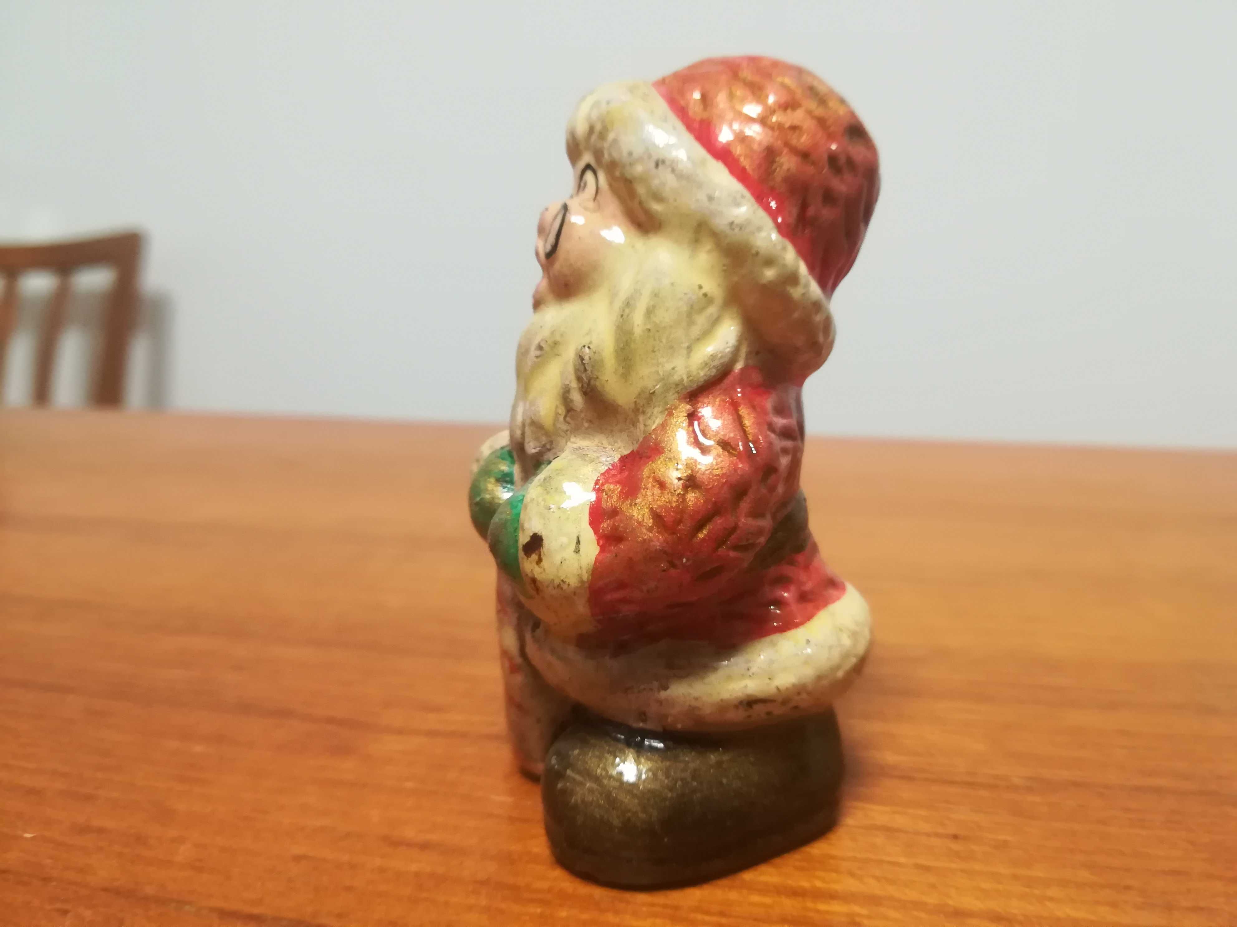 Ozdoba świąteczna Stara figurka Mikołaja 7 cm