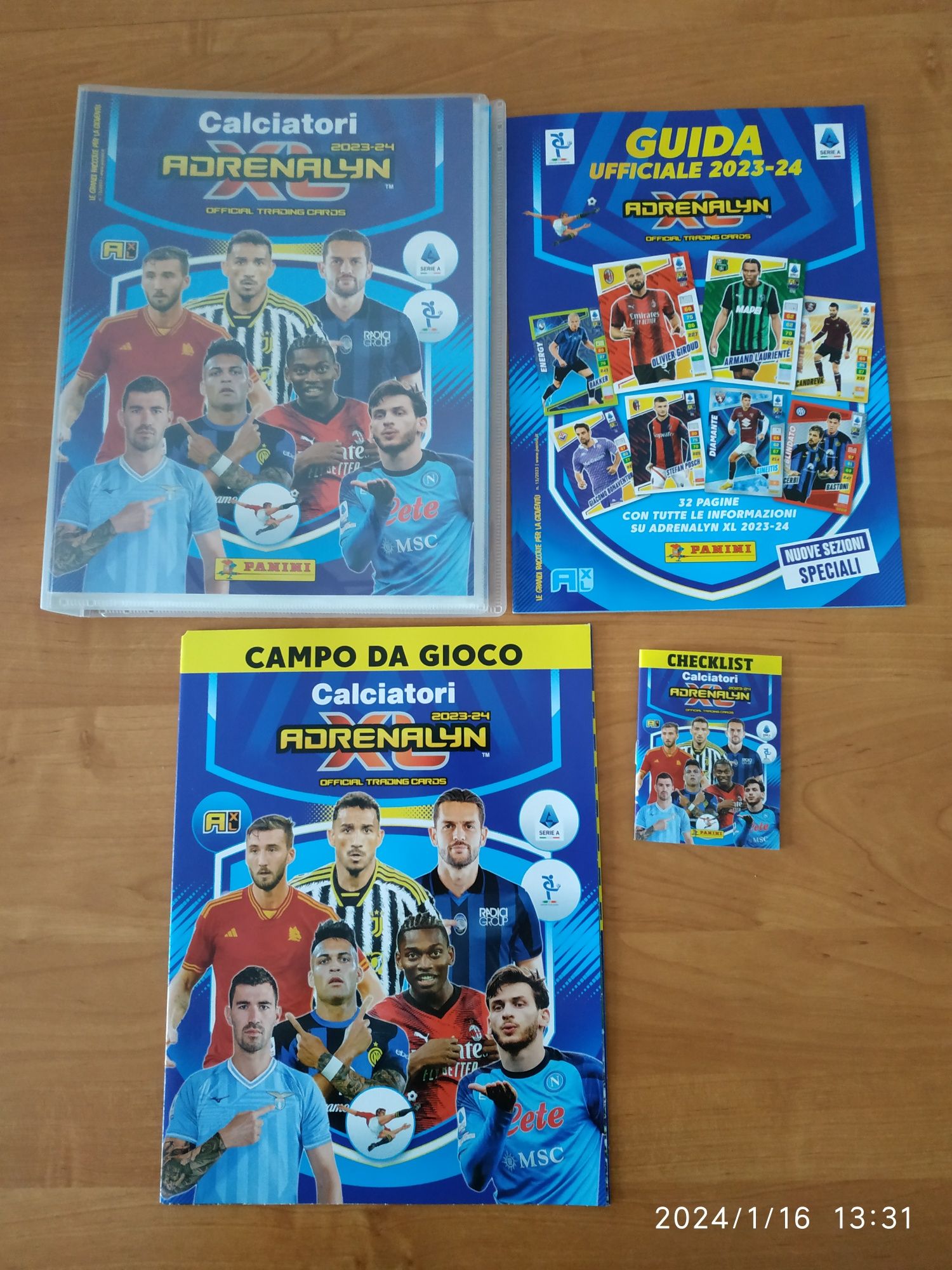 Panini Calciatori Adrenalyn XL 2023/2024 - zestaw Album plus 370 kart