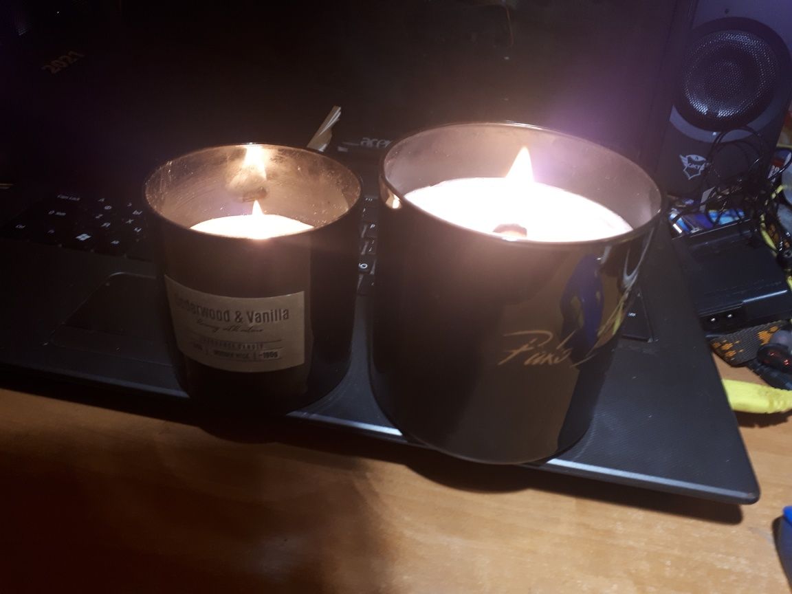 Свечи ароматизированные в стекле LUXURY чёрная орхидея Cedarwood & Van