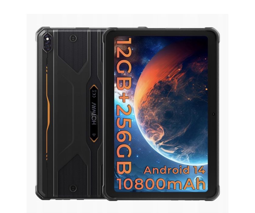 Tablet HOTWAV R8 10,1" 4/128GB Android 14- 10800mAh 4G-LTE IP68 IP69K