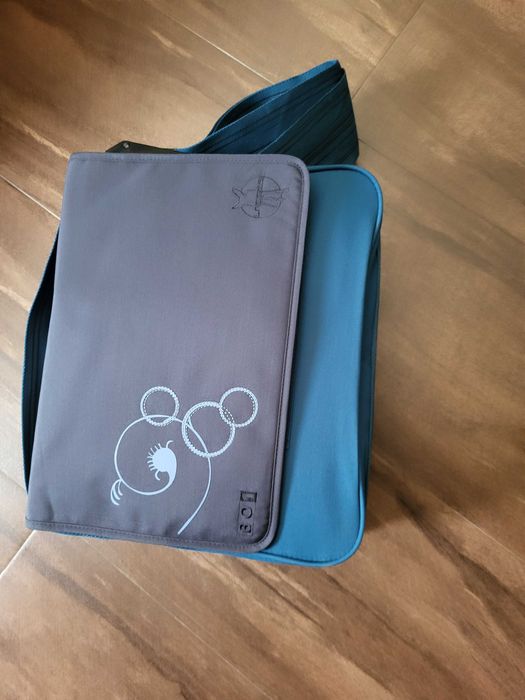 Torba firmy LÄSSIG, nowa + wkłady do zmiany przedniej klapy