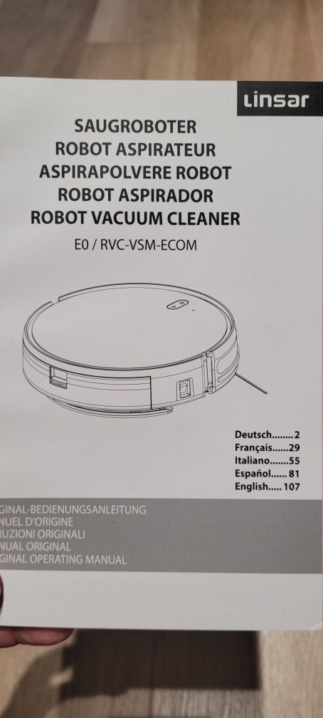 Robot sprzatajacy Linsar nowy
