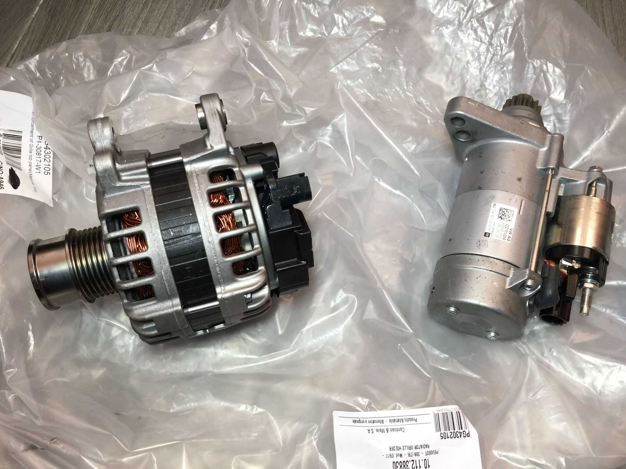 Alternador e Motor Arranque NOVO Grupo VW 1.2TSI, 1.4TFSI, 1.4TDI etc