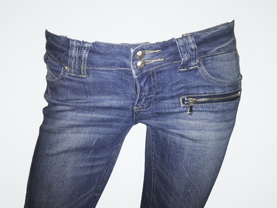 TALLY WEIJL spodnie XS jeansy przecierane jak nowe