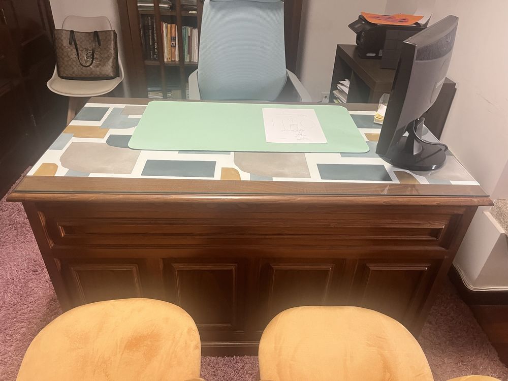 Secretaria madeira macica
