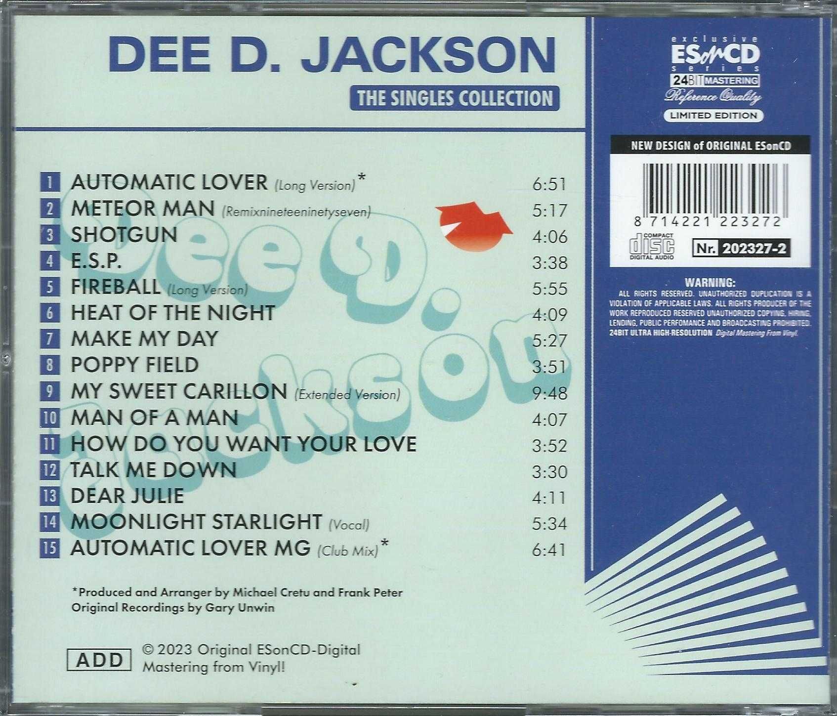 CD Dee D. Jackson - The Singles Collection (2023) (ESonCD)