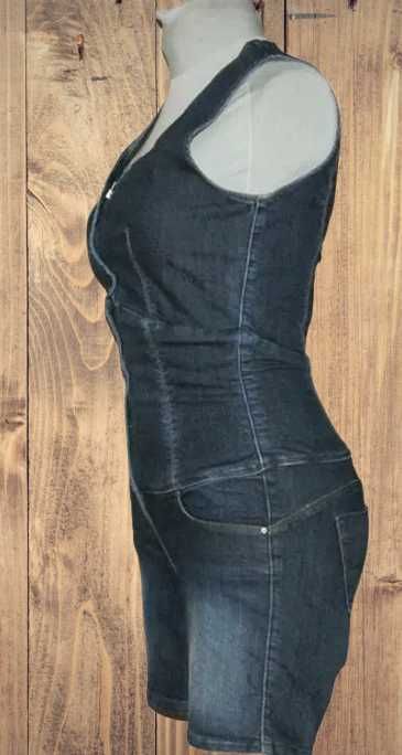 Jeans + elastan kombinezon z szortami rozmiar M | 395G