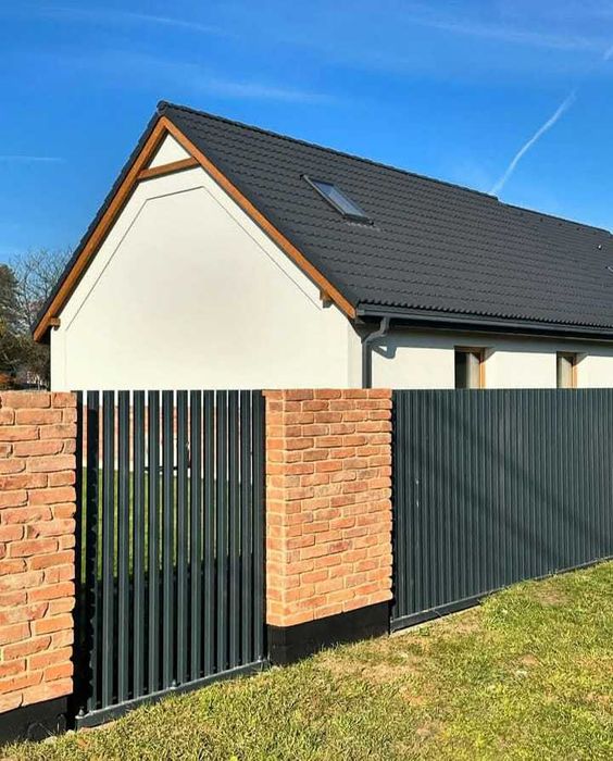 Ogrodzenie grzebieniowe płot nowoczesne ogrodzenie