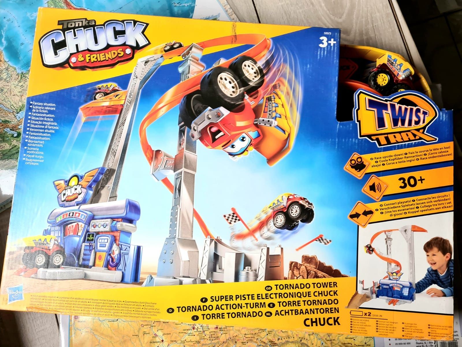 Wyprzedaż! Nowy tor wieża Tonka Chuck Hasbro - zabawki