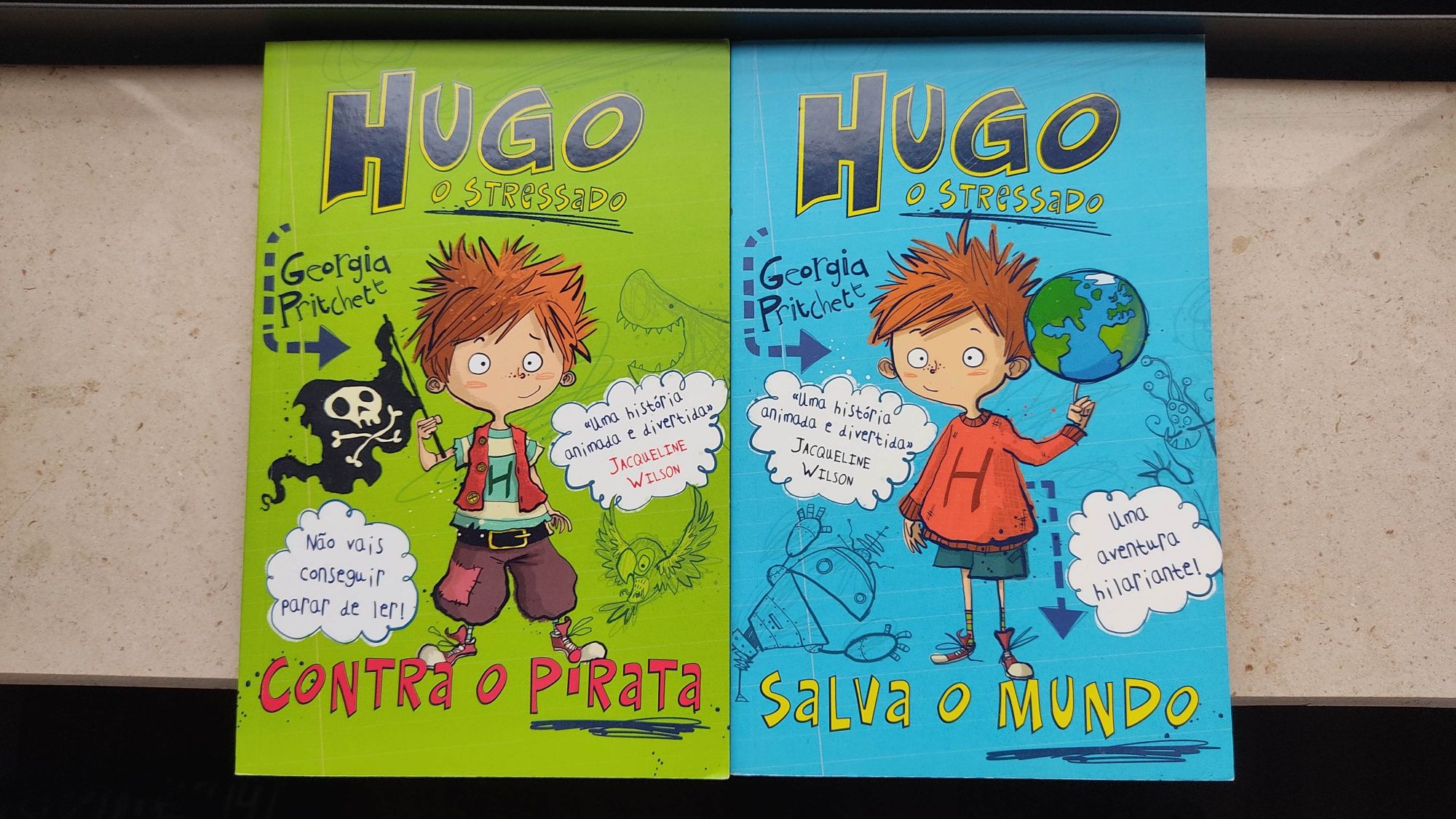 Preço de 2 Excelentes e NOVOS livros da coleção Hugo o stressado