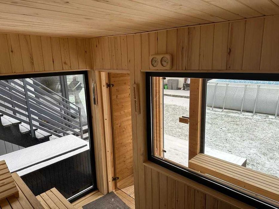 Sauna, sauna ogrodowa, sauna zewnętrzna 3x3,4m