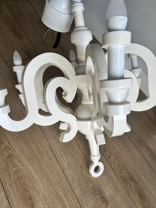 Moooi Paper Chandelier Designerski biały żyrandol – 6 ramion