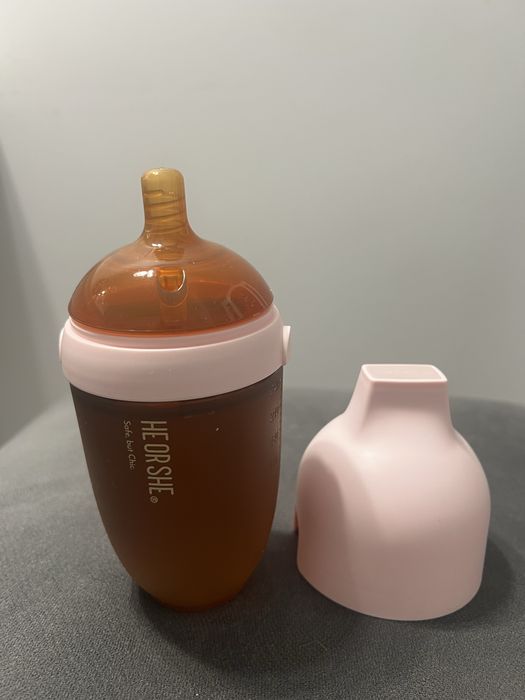 Силіконова пляшечка HEORSHE 240 мл (швидкий потік)