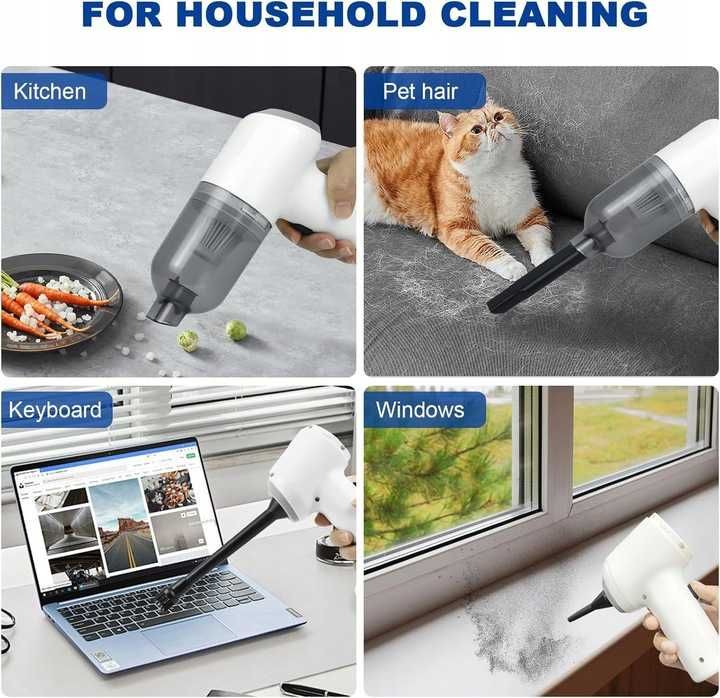 Elektryczna dmuchawa powietrza do samochodu odkurzacz bezprzewodowy