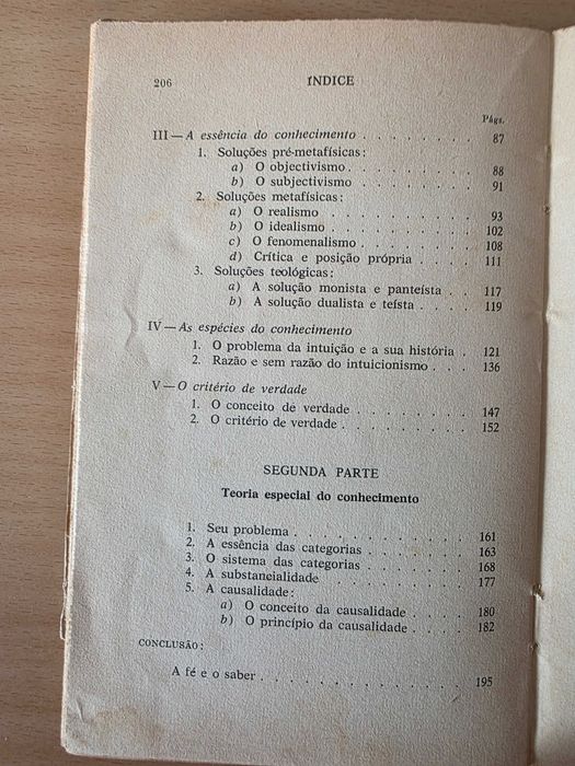 Livro "Teoria do Conhecimento" de António Correia