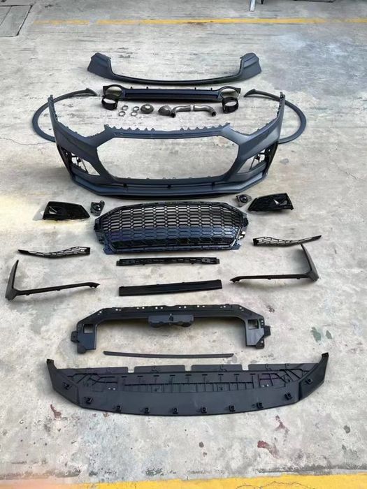 Передній бампер в стилі RS на Audi Q5 SQ5 80A 2020-2024 audi q5 sline