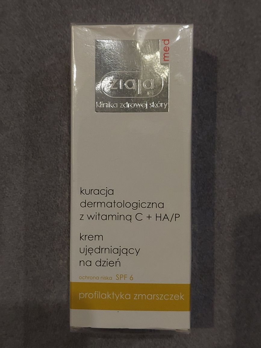 Ziaja krem ujędrniający z witaminą C, HA/P, SPF, kuracja dermatologicz