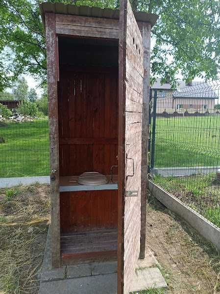 Toaleta drewniana na działkę ,budowę