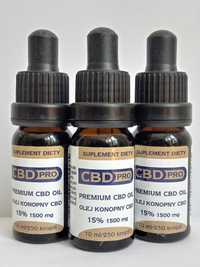 Olejek cbd 15% CBD PRO 10 ml Certyfikowany + Gratis