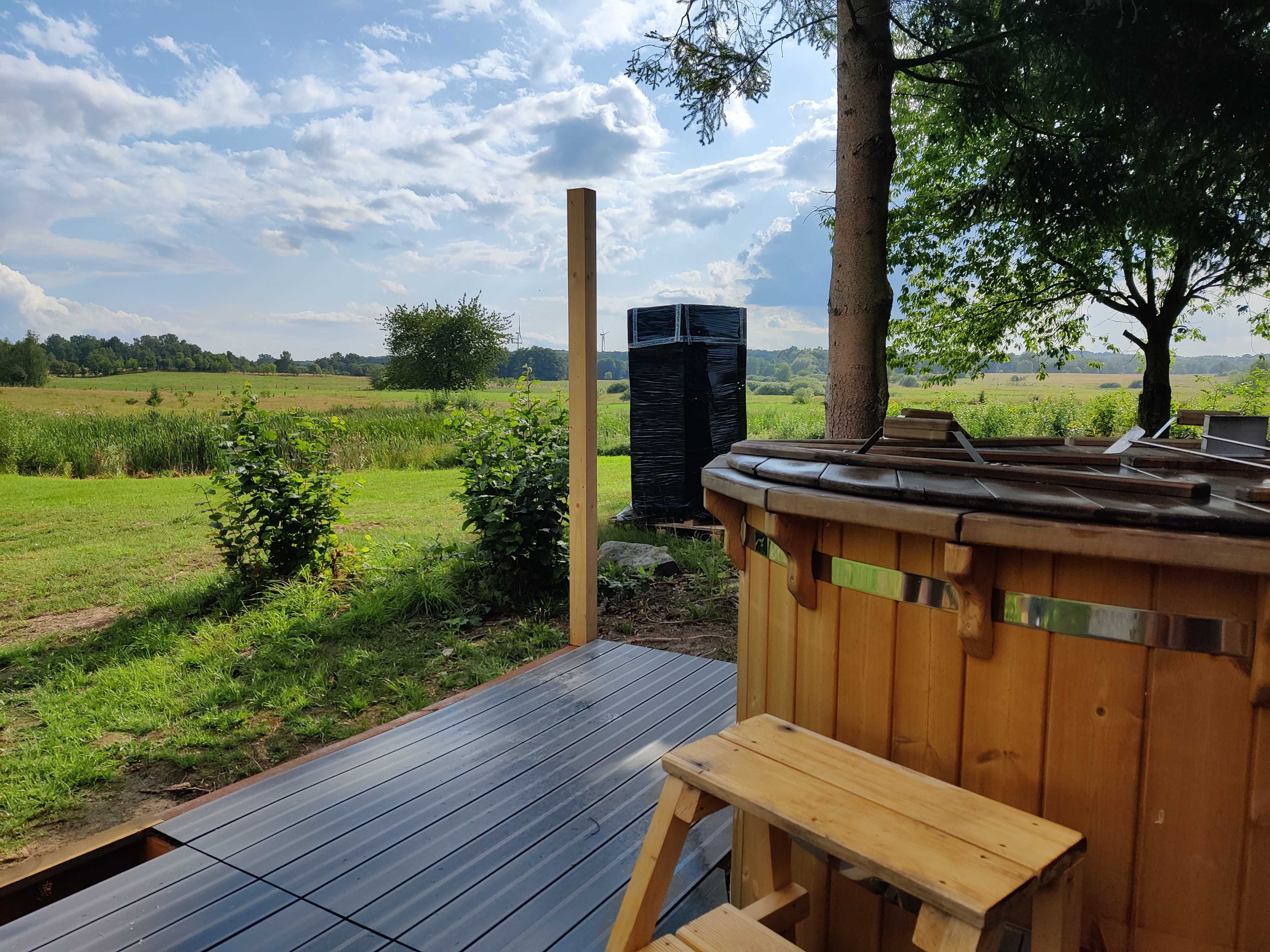 Domki nad stawem. Sauna, Jacuzzi, basen