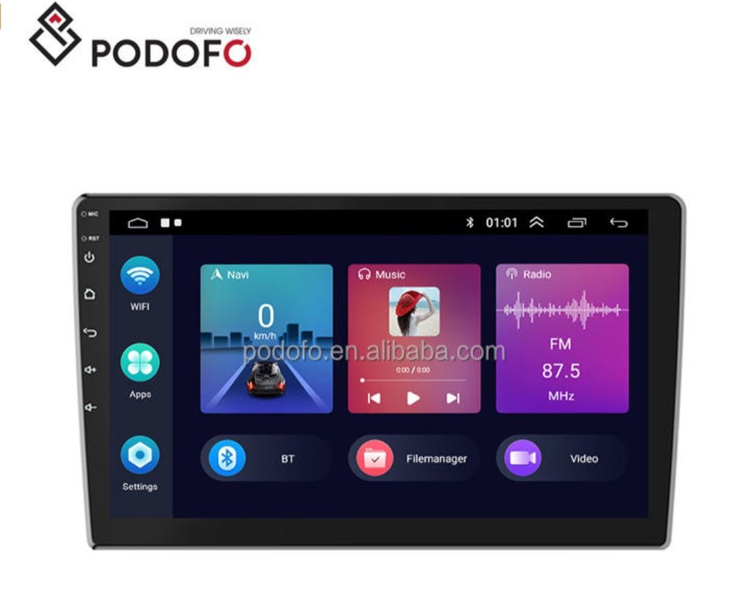 Rádio 2din android 13 de 10" 2/32GB Carplay Android auto Wi-Fi RDS GPS