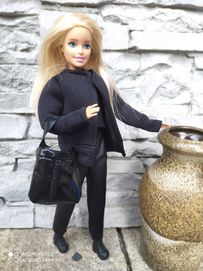 Czarne ubranka dla Barbie