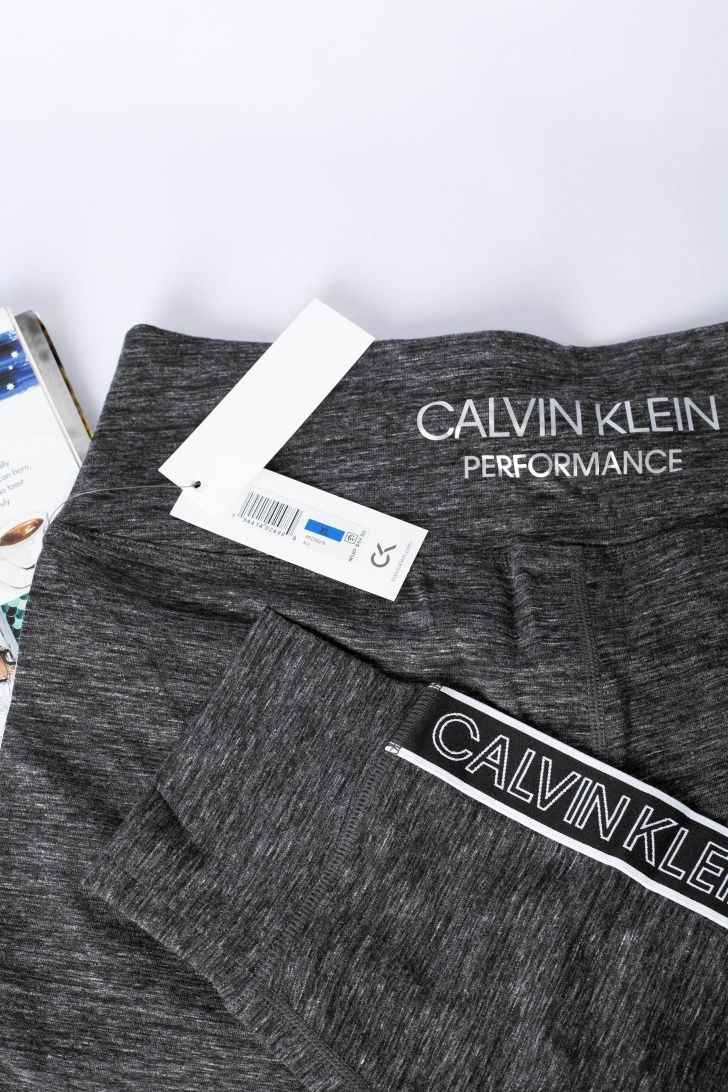 CALVIN KLEIN ОРИГІНАЛ. Жіночі легінси лосини сірі з лампасами L-XL