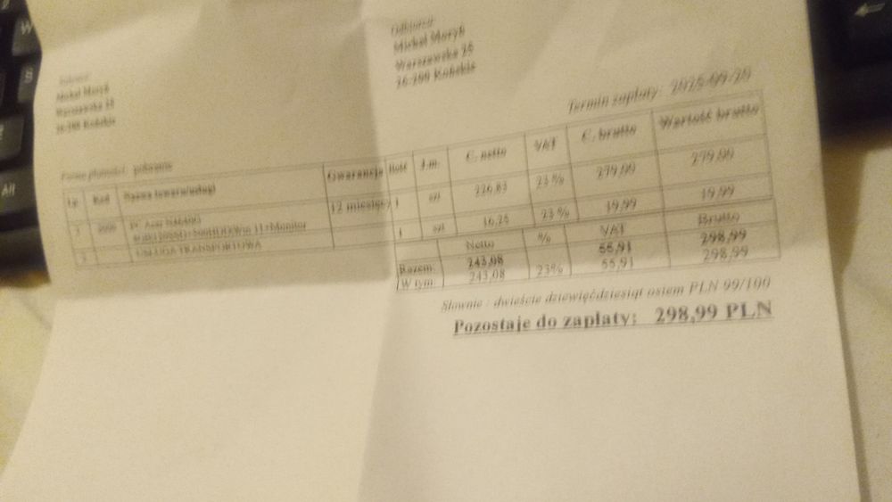 Komputer zaly zestaw