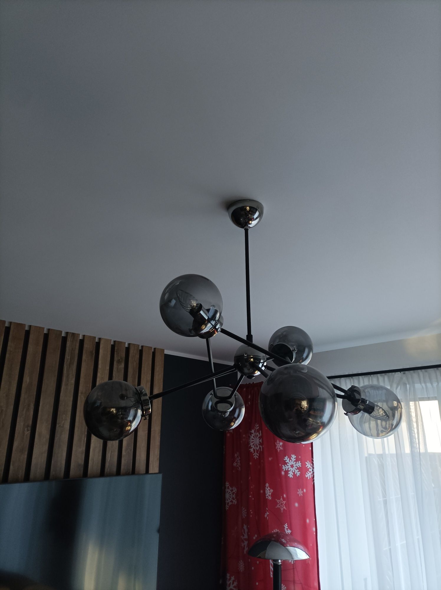 Lampa wisząca Alfa Galaxy Chrom Loft stan idealny. Z żarówkami.