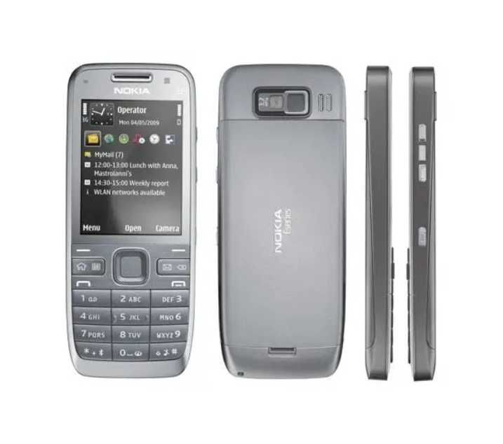 Мобильный телефон Nokia E52 Silver 2.4" 3.2 Мп 1500 мАч 3G GPS