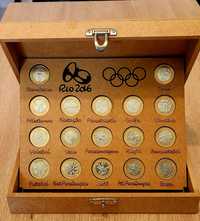 Coleção completa moedas das olimpíadas