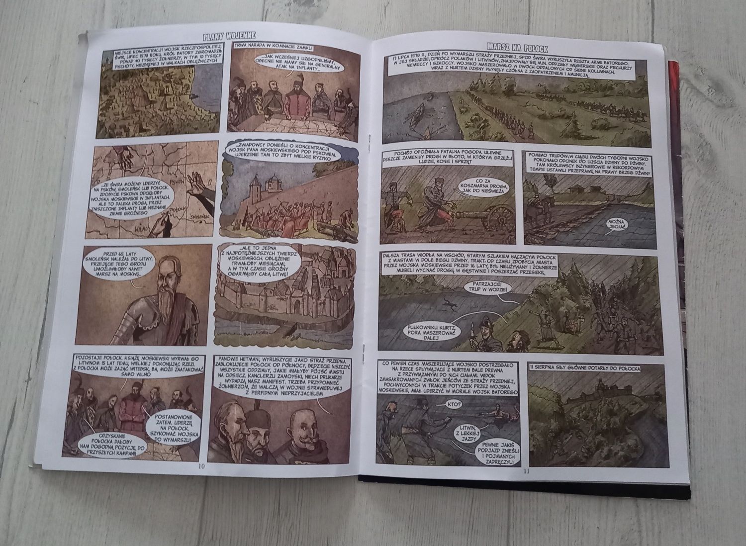 Komiksy historyczne Noc listopadowa Oblężenie Płocka komiks kolekcje