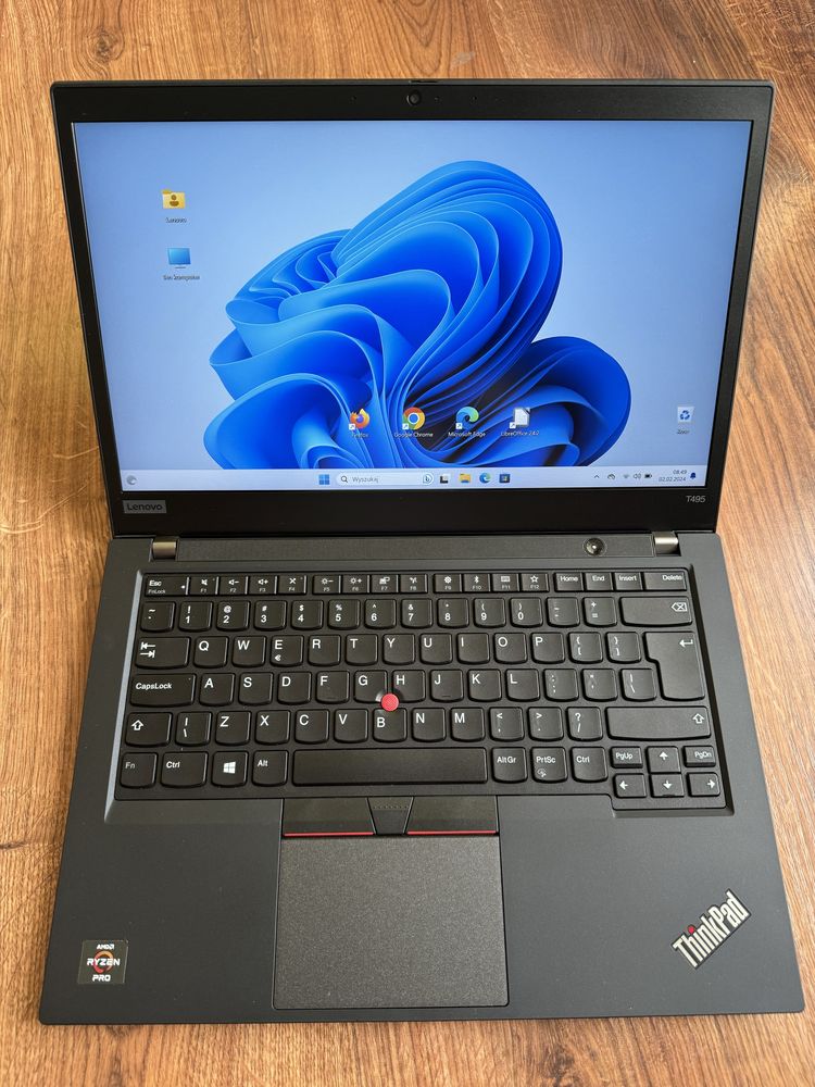 Laptop Lenovo ThinkPad T495 RYZEN 3PRO 3300U/8GB/256SSD/14,1"FHD/SC