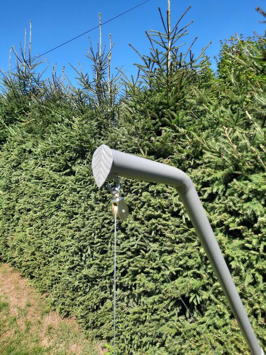 Grill ogrodowy żuraw nad ognisko z korbą obrotowy