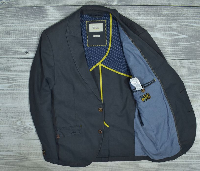 Camel Active Bawełniana Marynarka Z Dodatkiem Elastanu Fitted 52