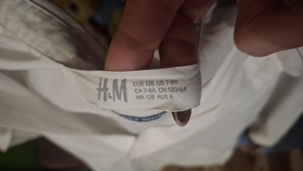 Koszula biała z hm 128