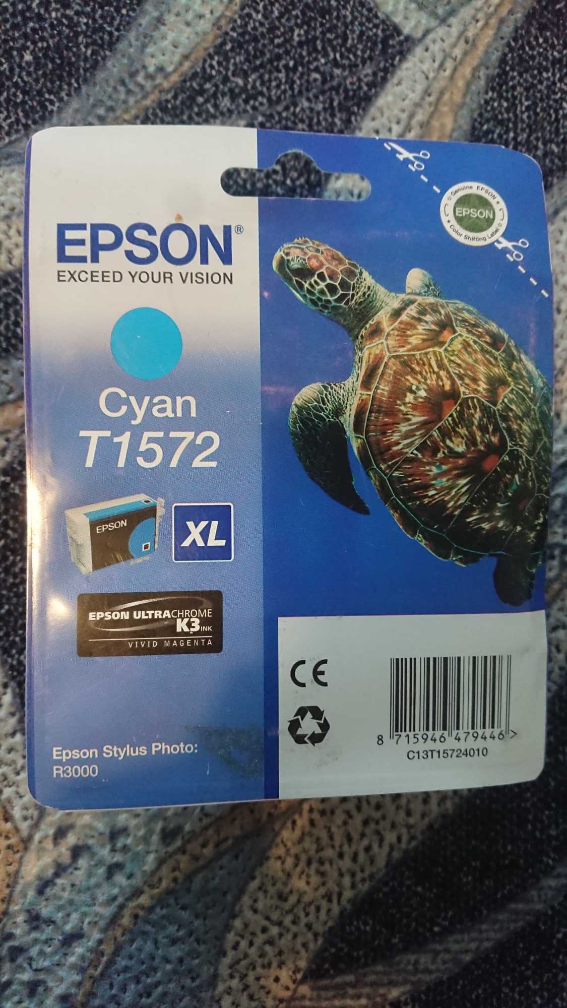 Картридж epson cyan t1572