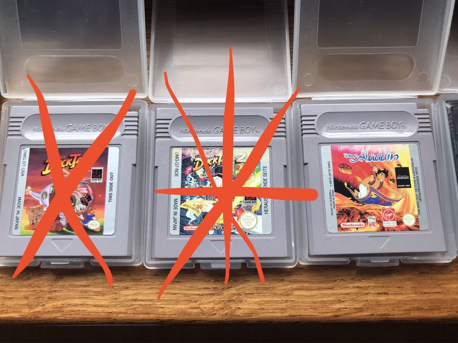 Gry game boy gameboy Aladdin lucky luke jungle book