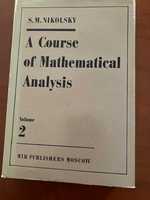 A Course of Mathematical Analysis S. M. Nikolsky