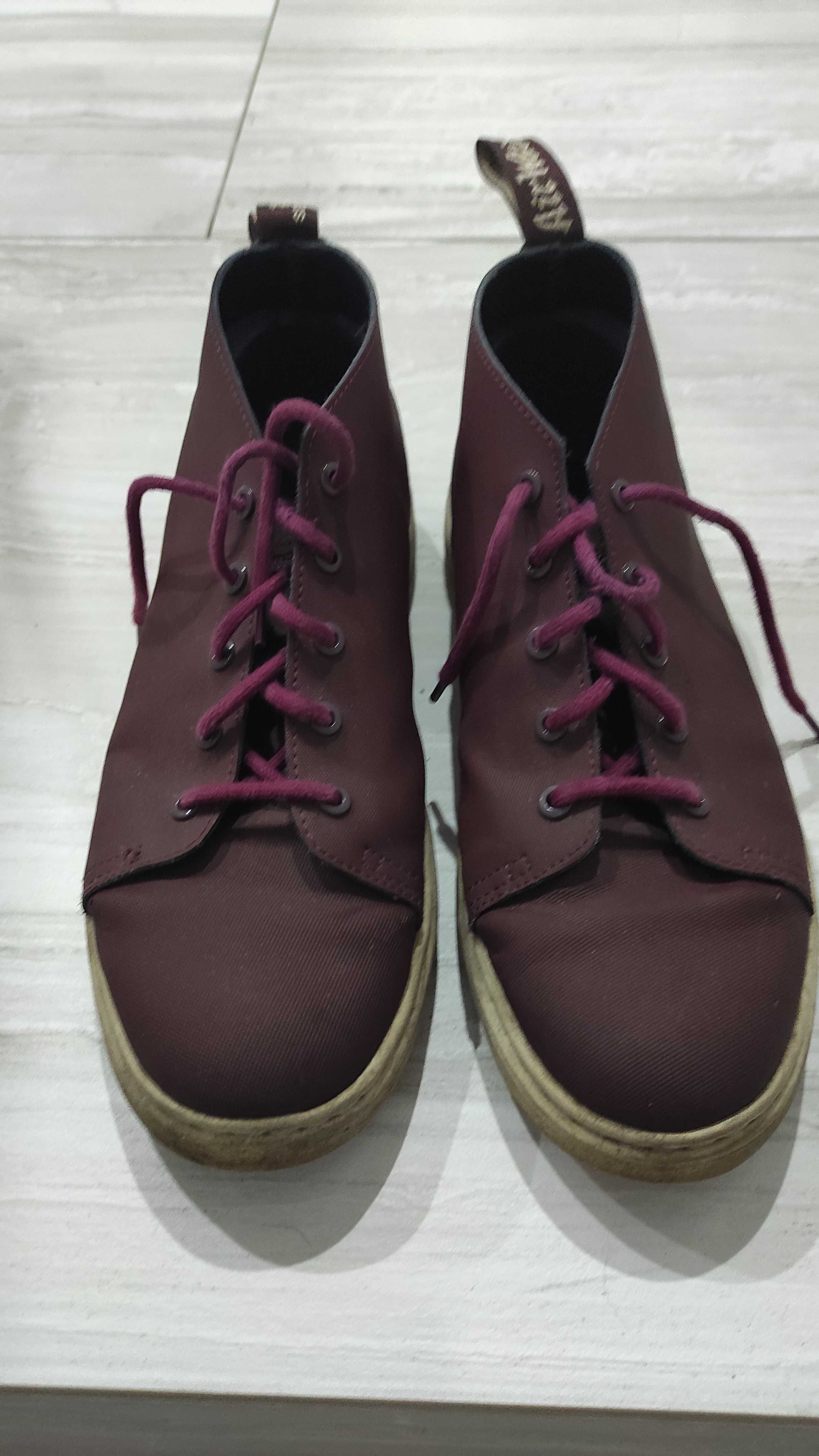 Dr. Martens - bordowe buty męskie - rozmiar 46