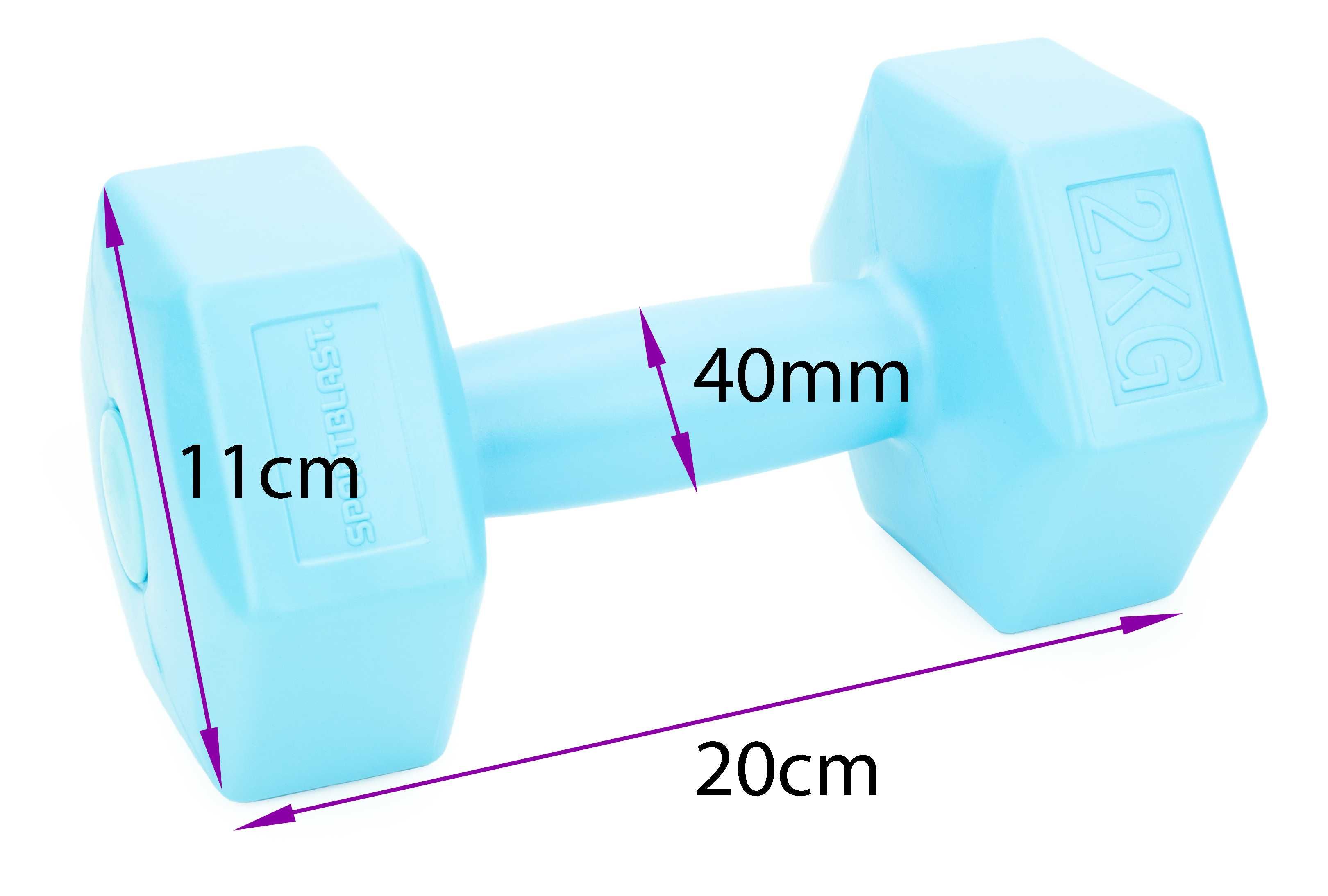 HANTLE 2x2kg hantelki CIĘŻARKI ZESTAW hantli do ćwiczeń 4kg DW